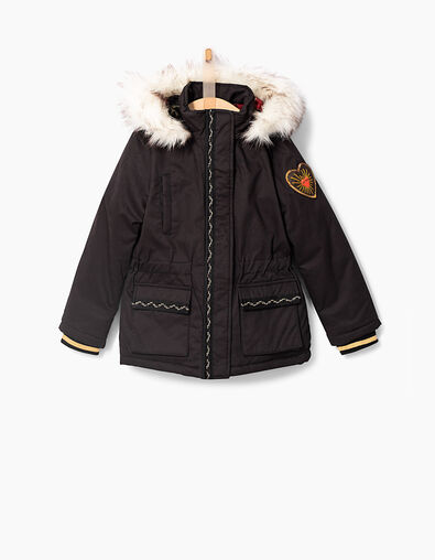 Schwarzer Mädchenparka - IKKS