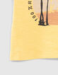 T-shirt jaune visuels palmiers guitare bébé garçon-4