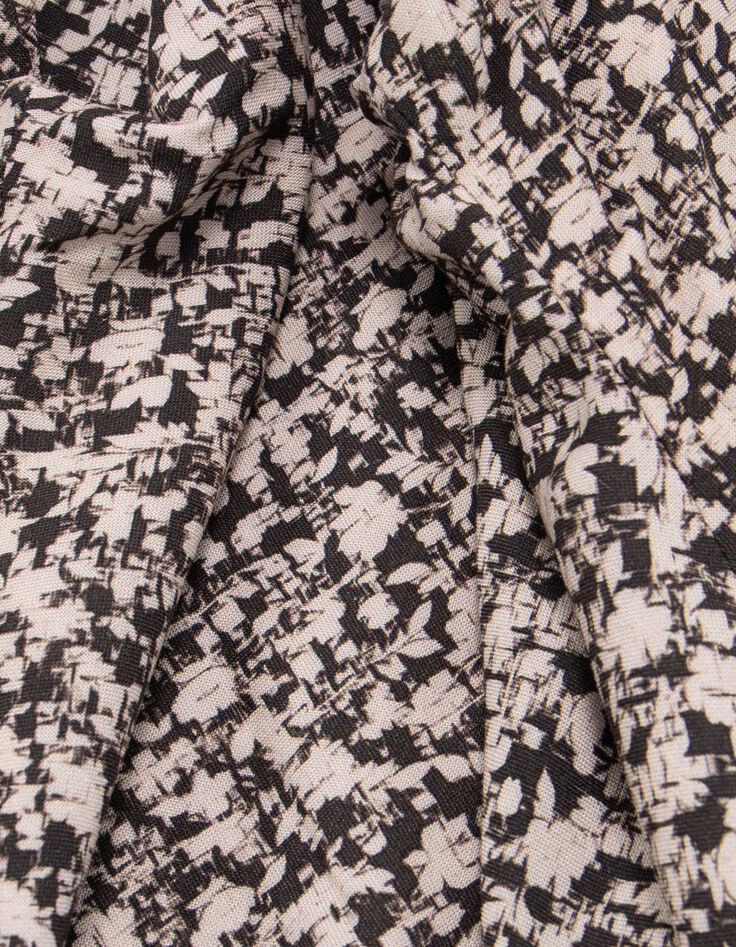 Black shirt LENZING™ ECOVERO™ graphic flowers boy-6