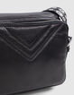 Bag 1440 Steward black leather herringbone quilting Women-4