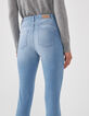 Jeggings azul claro sculpt up bajos deshilachados mujer-3