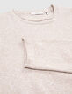 Hellbeiger Feinstrick-Pullover f&uuml;r Herren-5