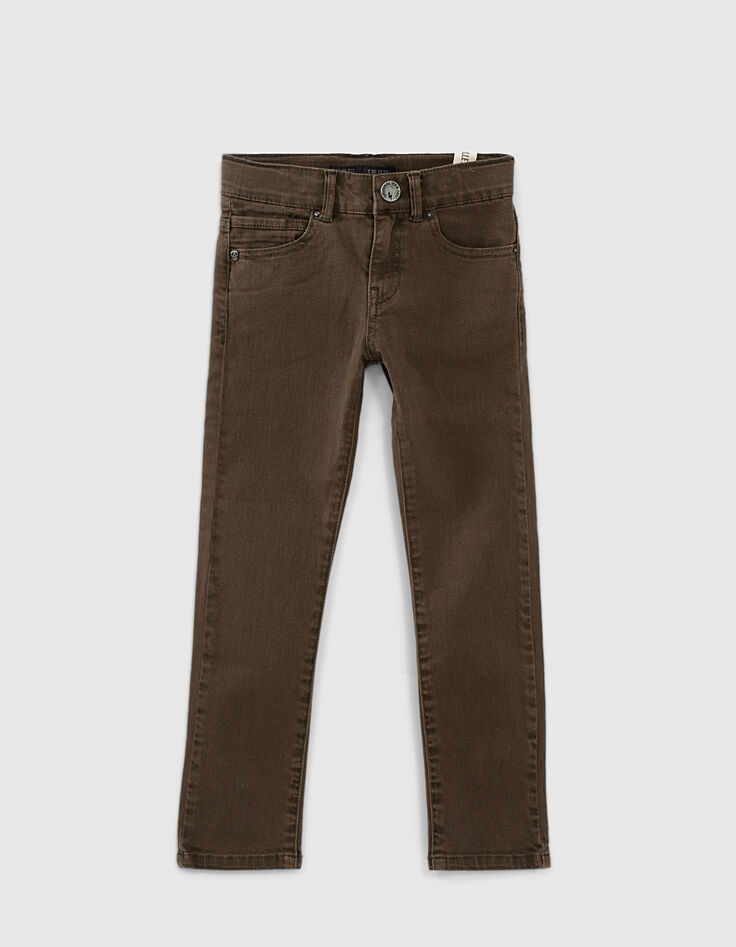 Jean slim kaki gar&ccedil;on -1