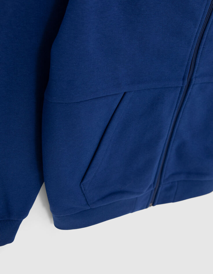 C&aacute;rdigan capucha azul cremallera ni&ntilde;o-5