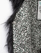 Gilet gris anthracite en fourrure synthétique fille-5