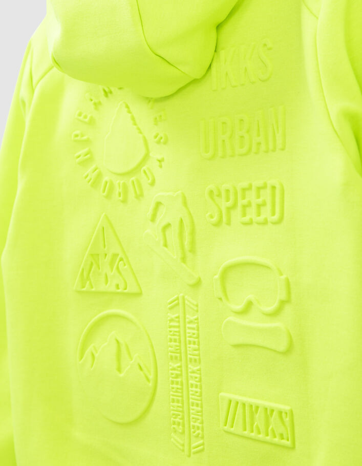 Neongrüne Jungensweatjacke-8