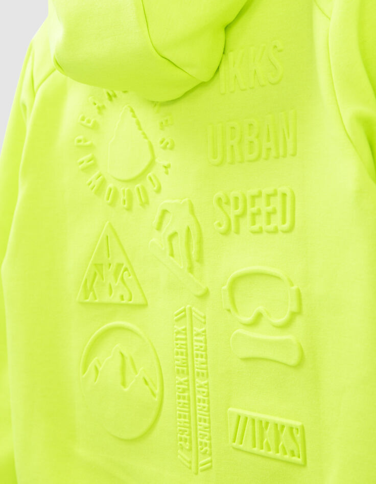 Boys’ neon green cardigan-6