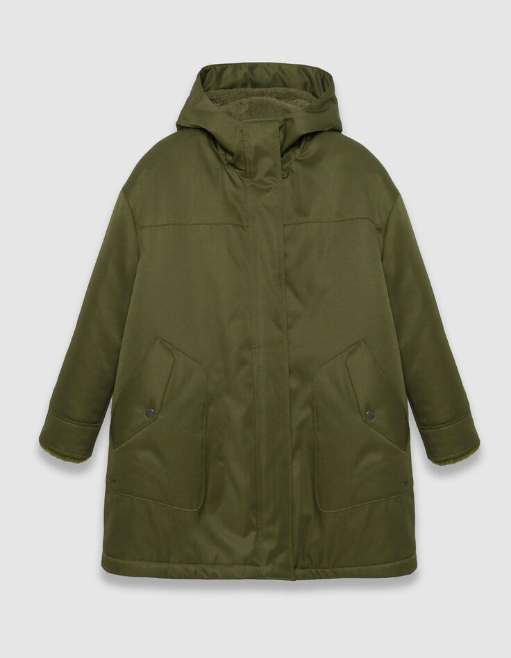 Khakifarbener 3-in-1 Parka und Wendeanorak Damen-10