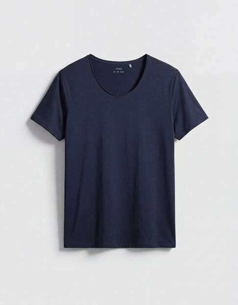 Men's Essential blue V-neck t-shirt - IKKS