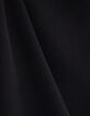 Women’s black recycled dress, pretty embroidered collar-7