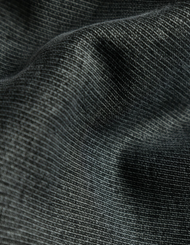 Sweater V-hals washed grijs oversized Dames-6