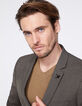 Men’s mink checked suit jacket-3