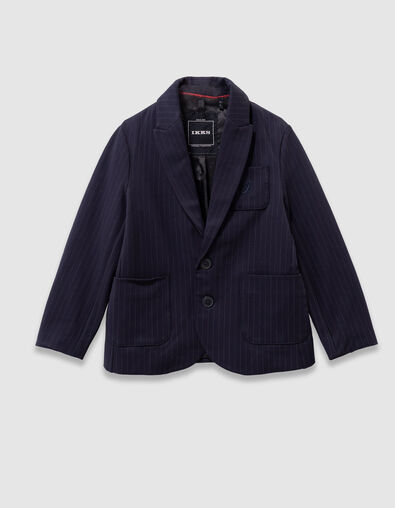 Marine blazer met pinstripes jongens - IKKS