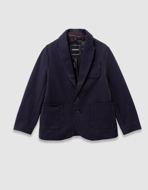 Marine blazer met pinstripes jongens - IKKS