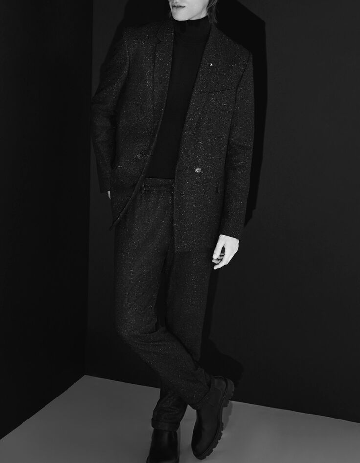 Men’s charcoal Pure Edition suit trousers-4