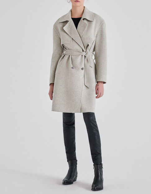 Abrigo topo claro forma trench Mujer - IKKS