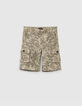 Bermuda battle kaki imprim&eacute; camouflage feuilles gar&ccedil;on -1