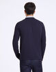 Polo marino punto piqué cuello camisero Hombre-3