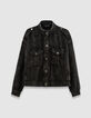 Veste oversize grise gaze de coton bio Femme-6
