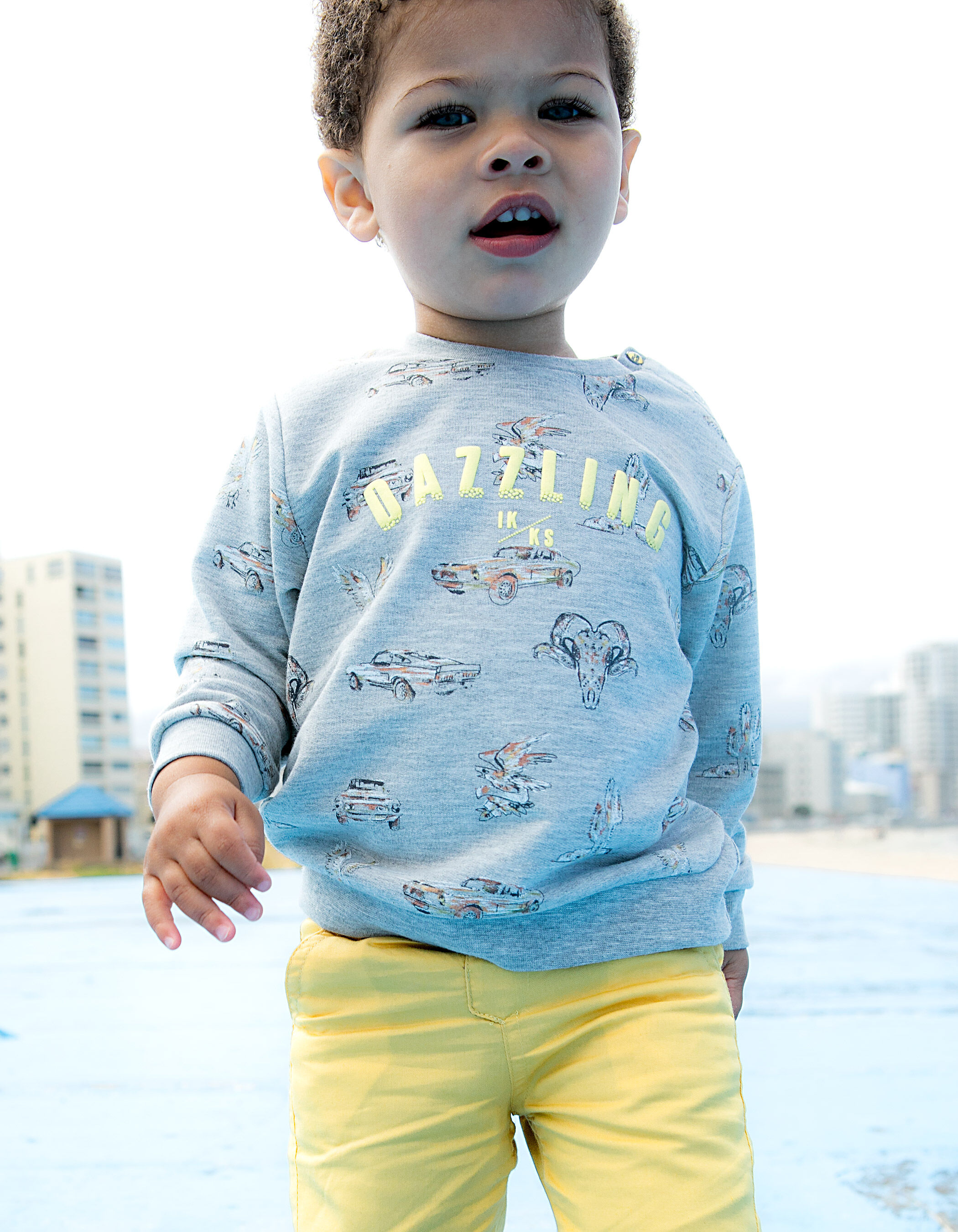 Sudadera gris bebe deals