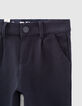 Navy tricot chinobroek jongens -3