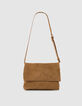 Messenger tas camel leer Fluwelen Dames-2