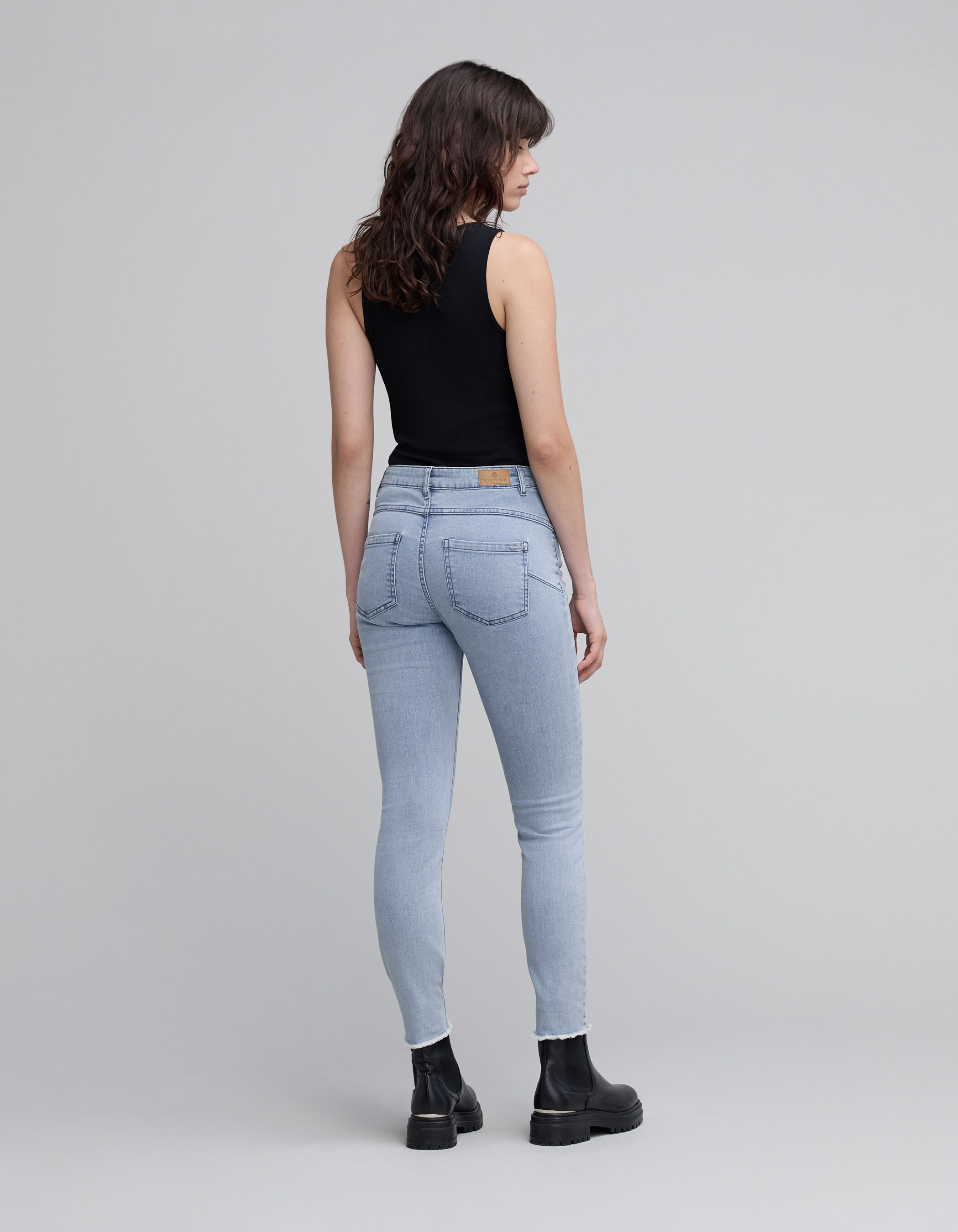 Waterless jeans top