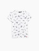 Boys' off-white skateboard and trainers print T-shirt-1