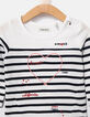 Gebroken wit matrozen-T-shirt babymeisjes-3