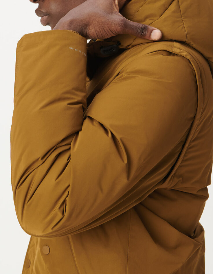 Okerkleurige WATERPROOF donsjas voor heren-3