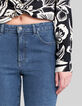 Jean slim summer blue waterless sculpt up strass dos Femme-4