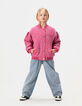 Cazadora rosa tweed niña-1 Cazadora rosa tweed niña-1