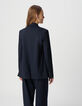 Marine blazer large fit milanotricot Dames-3