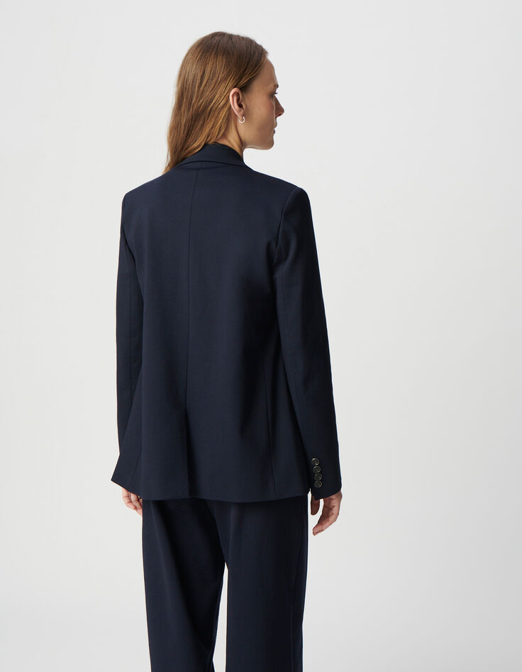 Marine blazer large fit milanotricot Dames-3