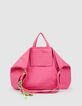 Mujer totebag bordado de lona rosa-1
