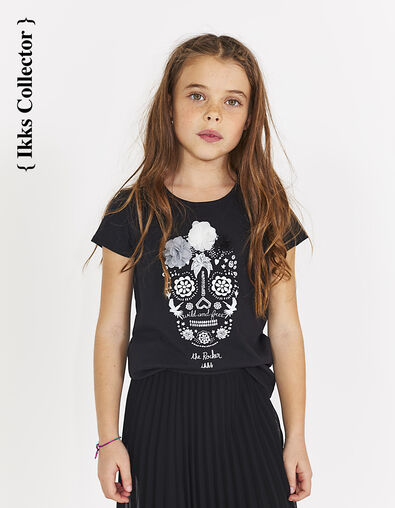 Camiseta Collector negra The Rocker niña - IKKS