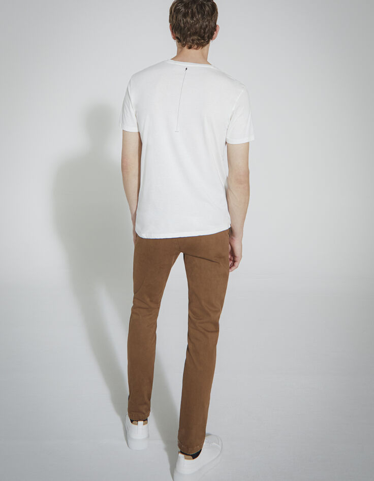 Men’s tobacco SLIM chinos-3