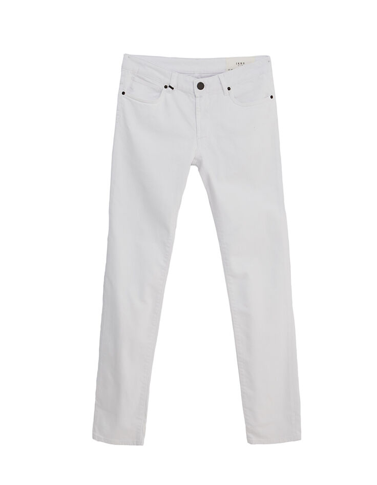Men’s white slim jeans-1
