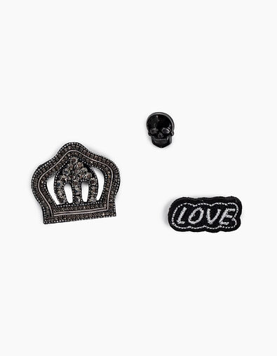 Coffret 3 pins bijoux Couronne Love et Vanité femme - IKKS