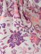Gebroken witte rok lichtpaarse bloemenprint meisjes-6