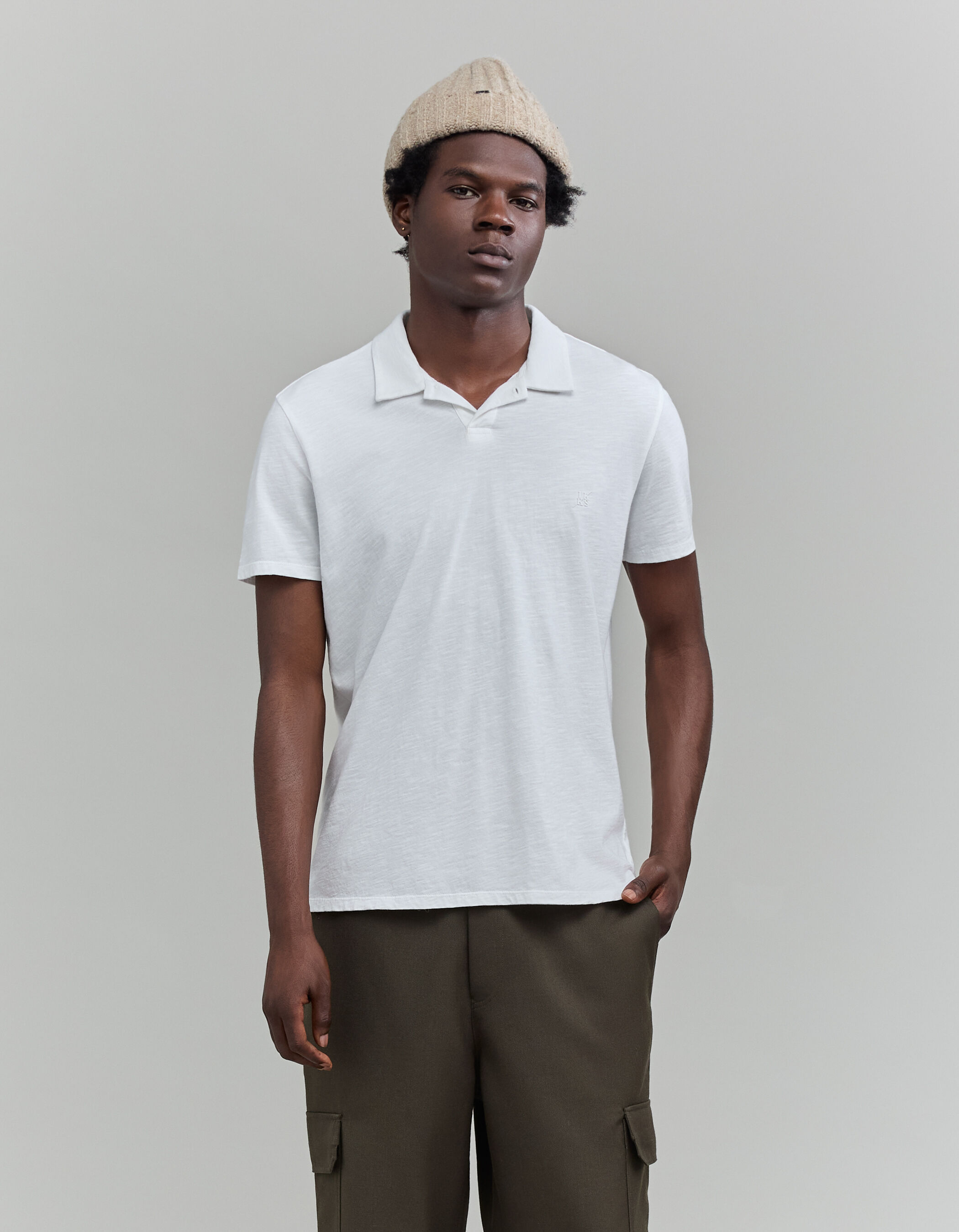 Polos blancos de algodon shop