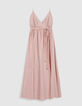 Women's pink long dress with Lyocell&reg; straps-6