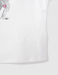 Cremewei&szlig;es M&auml;dchen-T-Shirt mit Eiswaffelblume-4