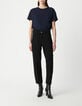 Jean droit noir 7/8e Femme-6