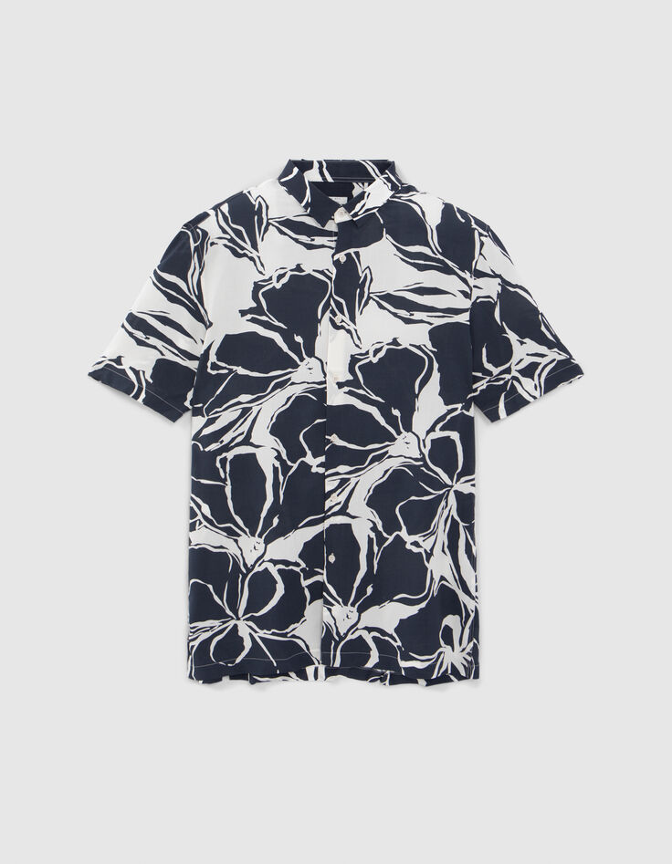 Chemise REGULAR ardoise LENZING&trade; ECOVERO&trade; fleurs Homme-5