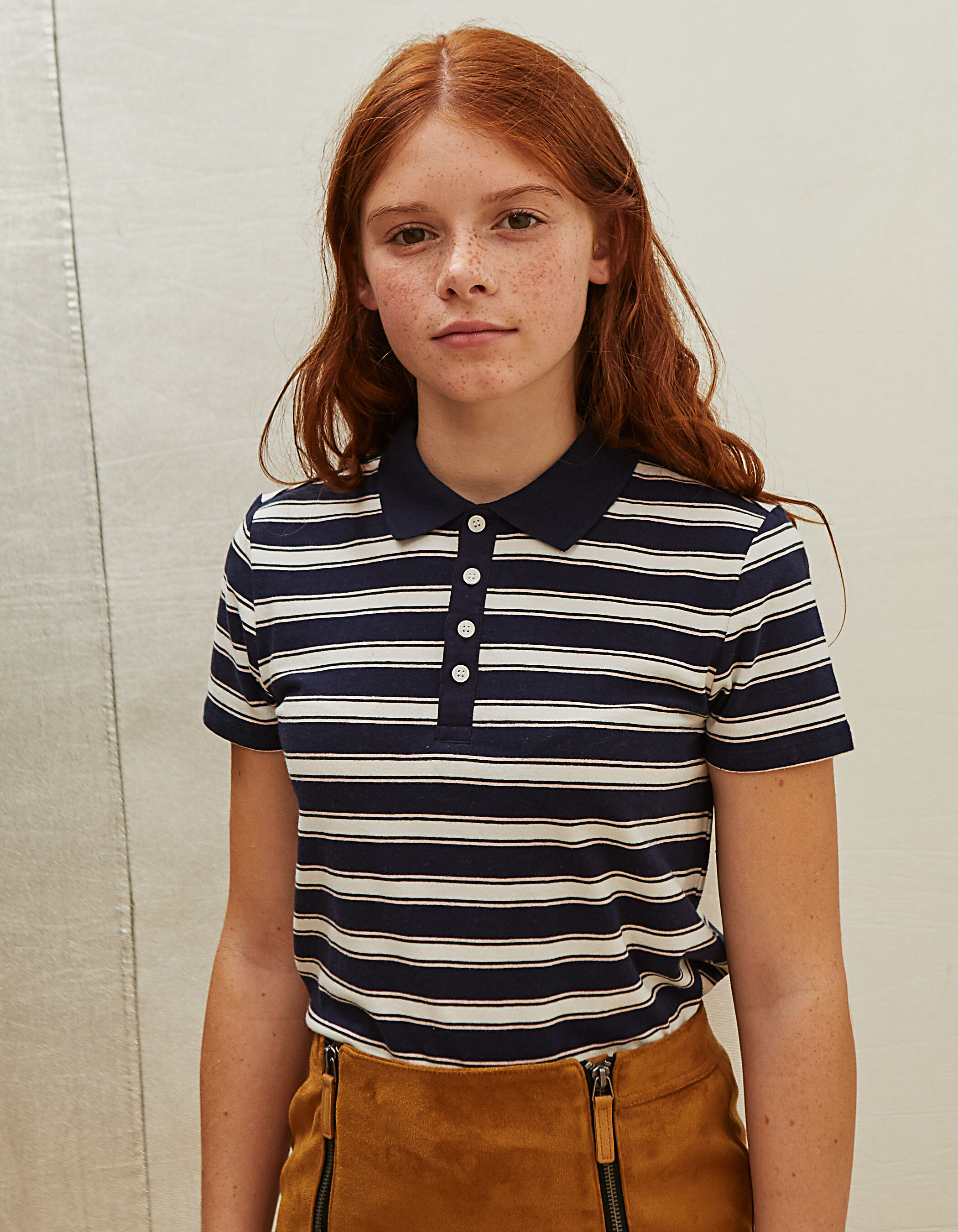 Striped polo cheap