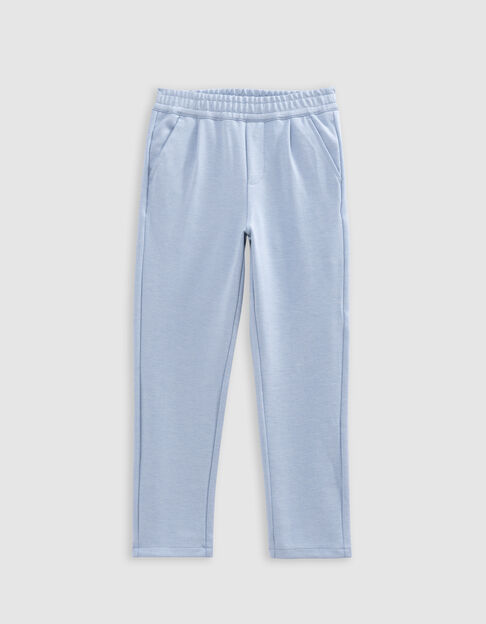 Pantalon de costume bleu maille chinée garçon - IKKS