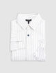 Chemise crème motifs rayures maxi ancre garçon-6