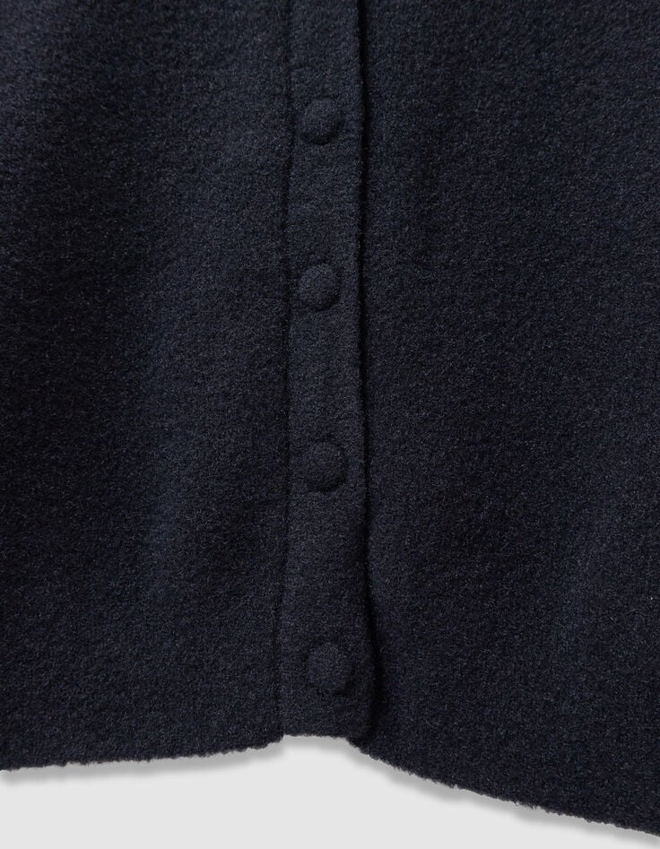 Zwart vest met knopen zacht tricot meisjes-8 Zwart vest met knopen zacht tricot meisjes-8