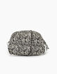 I.Code black Paisley print quilted bag-1